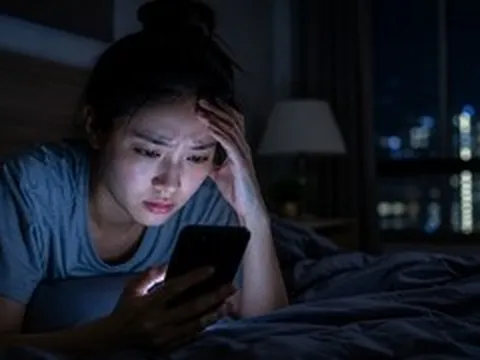 Não bộ bị ‘bào mòn’ bởi thói quen thức khuya lướt điện thoại