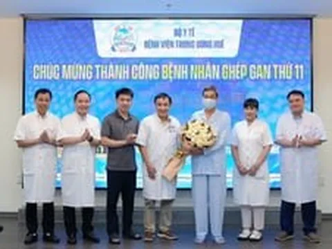 Ghép gan từ người hiến chết não, bệnh nhân xơ gan giai đoạn cuối được xuất viện