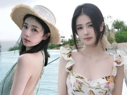 Bạch Lộc mặc đồ bơi một mảnh phô trọn làn da trắng nõn nà