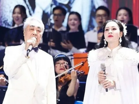 Ca sĩ Nguyễn Khánh Ly song ca cùng NSND Quang Thọ, tạo dấu ấn trong đêm nhạc tri ân