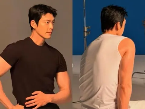Kim Woo Bin lộ cơ bắp lực lưỡng như tượng tạc