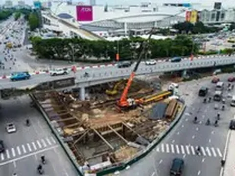 Hà Nội phân luồng giao thông để thi công hầm chui Cổ Linh