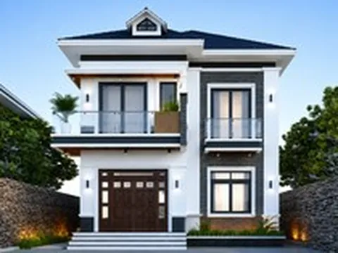 Chi phí xây nhà mái Nhật 2 tầng 130m² bao nhiêu?