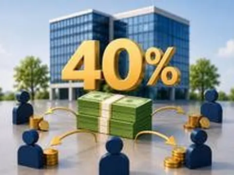 Một công ty chốt ngày trả cổ tức tiền mặt 40% ngay tuần này