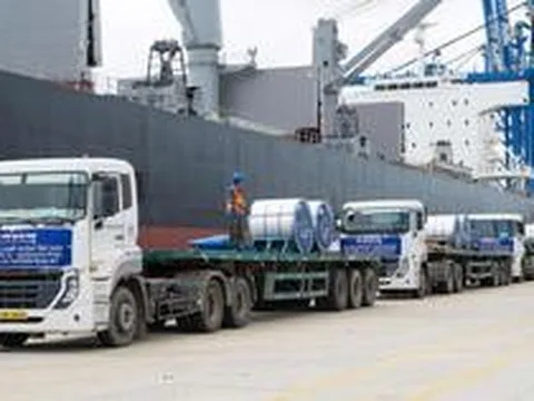 Tôn Nam Kim xuất khẩu 12.500 tấn thép cán nguội ủ đầu tiên sang Nam Mỹ