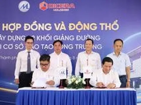 DICERA Holdings ký kết hợp đồng và động thổ dự án xây dựng 02 khối giảng đường tại cơ sở đào tạo Long Trường