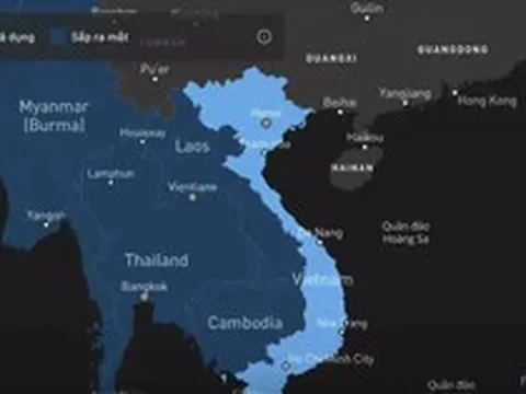 Bản đồ dịch vụ internet vệ tinh Starlink tại Việt Nam đã hiển thị tên 2 quần đảo Hoàng Sa và Trường Sa