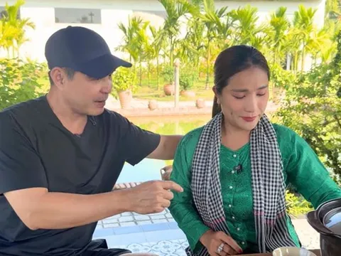 Nghệ sĩ Cát Tường 'hẹn hò' Trung Dũng về miền Tây