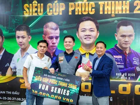 Bao Phương Vinh lập hat-trick danh hiệu