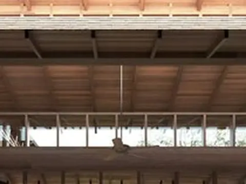 Thiết kế cụm nhà truyền thống sắp xếp quanh sân trung tâm