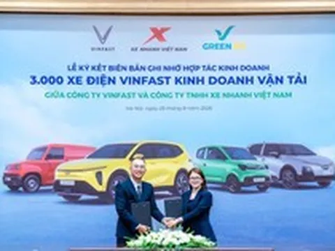 VinFast, GSM ký kết trang bị 3.000 ô tô điện với một đối tác