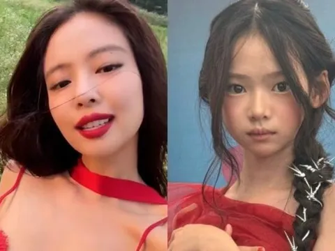 'Tiểu Jennie' gây chú ý vì càng nhìn càng giống bản chính
