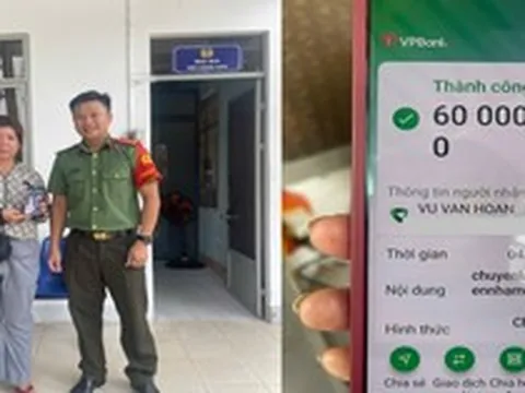 Công an xác minh giao dịch chuyển tiền 60.000.000 đồng từ tài khoản Vu Van Hoan