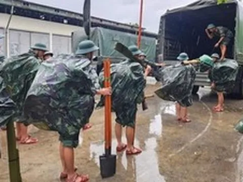 Toàn quân chủ động ứng phó mưa lớn, ngập lụt, lũ quét, sạt lở đất
