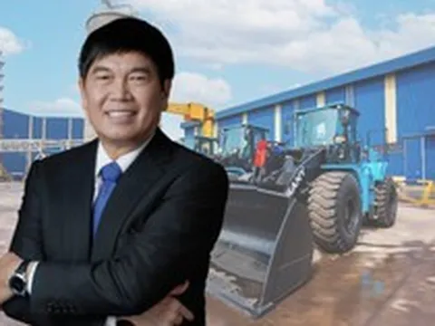 Tỷ phú Trần Đình Long đầu tư máy xúc lật điện và xe đầu kéo điện
