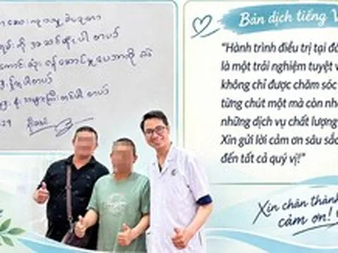 Du khách Myanmar viết thư cảm ơn bác sĩ Việt cứu khỏi 'án tử'
