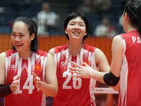 Bóng chuyền nữ Việt Nam vào tứ kết ASIAD 2026