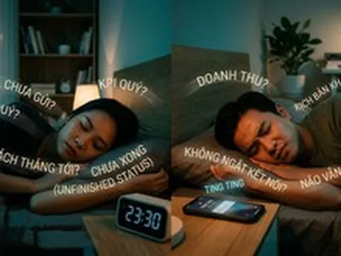 Lên giường ngủ nhưng đầu vẫn 'chạy' KPI: Nỗi ám ảnh mang tên 'việc chưa xong'