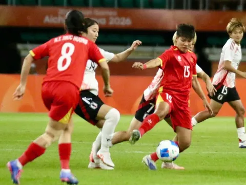 Tuyển nữ Việt Nam thua 8 bàn trước Nhật Bản