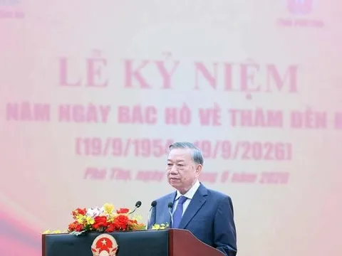 Phát biểu của Tổng Bí thư, Chủ tịch nước Tô Lâm tại Lễ kỷ niệm 72 năm Ngày Bác Hồ về thăm Đền Hùng và khánh thành Tượng đài “Bác Hồ với ngày hội non sông”