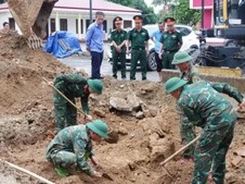 Phát hiện, quy tập thêm 6 hài cốt liệt sĩ tại khu phố Thành Cổ, Quảng Trị