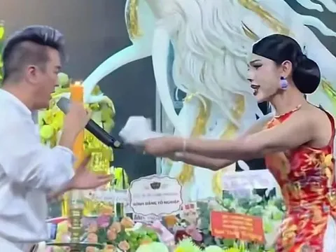Thêm 1 trường hợp lao lên sân khấu khi Đàm Vĩnh Hưng đang hát