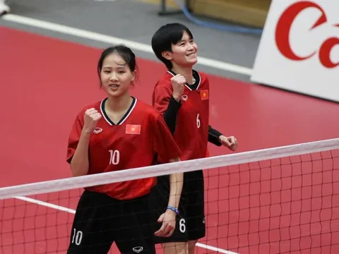 Cầu mây đôi nữ Việt Nam ngược dòng hạ Hàn Quốc, vào chung kết ASIAD
