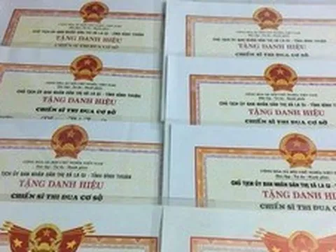 Quy định mới về tỷ lệ xét tặng danh hiệu Chiến sĩ thi đua cơ sở áp dụng từ 01/10/2026