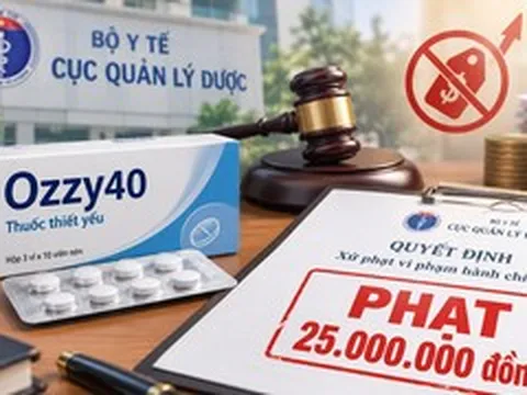 Kê khai sai giá thuốc, Công ty dược phẩm Đạt Vi Phú bị phạt 25 triệu đồng