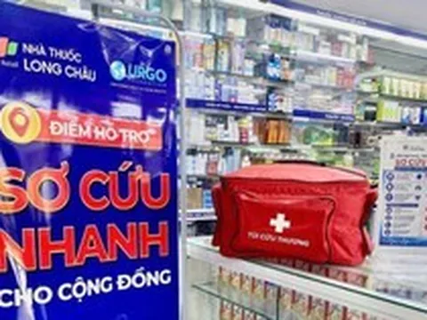 Nhà thuốc Long Châu hỗ trợ sơ cấp cứu cộng đồng ngày mưa lớn