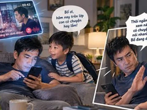 Nghiện phim ngắn AI, con vừa mở lời bố đã xua tay 'nói nhanh lên'