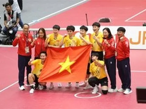 ASIAD 20: Cầu mây nữ Việt Nam xuất sắc giành huy chương vàng