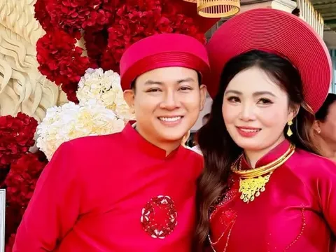 Lễ đón dâu hạnh phúc của Hoài Lâm và vợ kém 9 tuổi