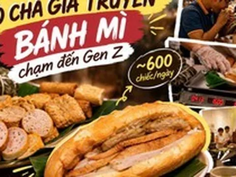 Cặp đôi genZ bán 600 bánh mì, 1.000 bánh dày nhờ làm mới thương hiệu giò chả thời Pháp thuộc