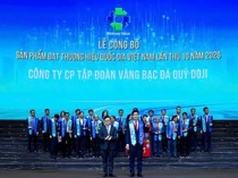 DOJI được vinh danh thương hiệu quốc gia Việt Nam 16 năm liên tiếp