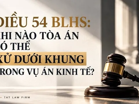 Điều 54 BLHS: Khi nào tòa án có thể xử dưới khung trong vụ án kinh tế