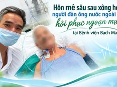 Xông hơi hơn 1 giờ gây suy đa tạng, du khách Mỹ được bác sĩ Bạch Mai cứu sống