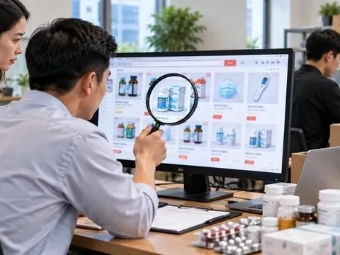 Tổng rà soát tài khoản thương mại điện tử kinh doanh hàng y tế trái phép
