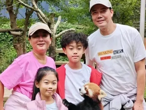 Tạ Thiên Hoa hiếm hoi tiết lộ hình ảnh bên vợ và 2 con