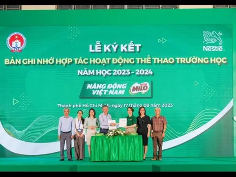 Nestlé Việt Nam và Sở Giáo dục và Đào tạo TP.HCM ký kết Thỏa thuận hợp tác cho năm học 2023 – 2024