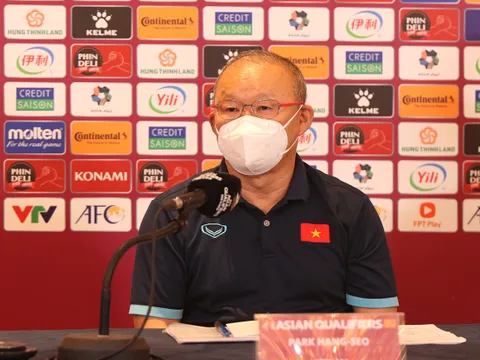 HLV Park Hang-seo tiếc vì đội tuyển bóng đá Việt Nam chưa ghi bàn trên sân nhà