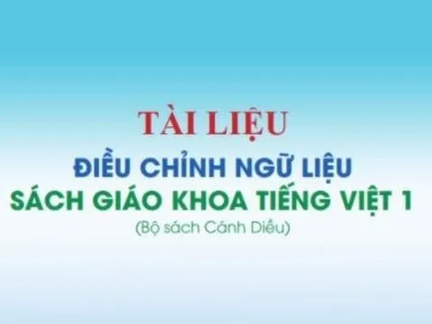 In hơn 1 triệu tài liệu chỉnh sửa sách Tiếng Việt 1, bộ Cánh Diều